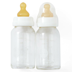 Hevea staklena flašica za bebe 2 komada u pakovanju, 120ml/4oz, 0-3 mes.