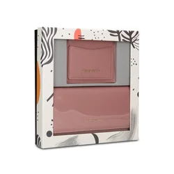 Pierre Cardin Ženski set kožni novčanik i cardholder 8821-475, Roze
