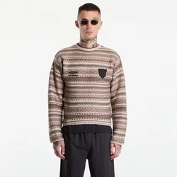 Pulover Umbro Fair Isle Crest Crew Greige M