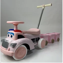 Dečija guralica sa prikolicom 473 - roze