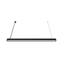 LED luster na sajli LED/44W/230V 4000K 120 cm crna