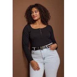 Trendyol Curve Ženska bluza Tbbaw26Af00008, Crna