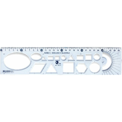 College ravnilo Noma 5 30 cm, svetlo moder