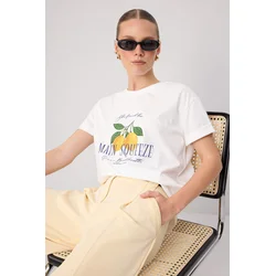 Trendyol Milla ženska majica Twoss26Ts00123, bela