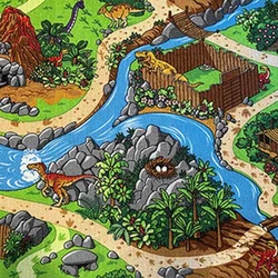 eoshop Otroška preproga Dino (Varianta: 120x170 cm)