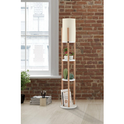OPVIQ Podna lampa Circle Nora White