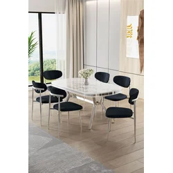 Hanah Home Trpezarijski set, 7 komada, Teget
