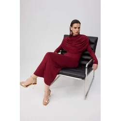 Trendyol Milla ženska haljina Tpraw26El00158, bordo