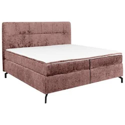 Esposa BOXSPRING POSTELJA 160 cm  x 200 cm , tekstil vinsko rdeča