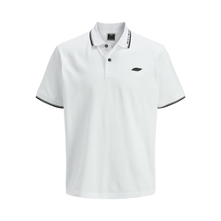 JACK & JONES Majica JCOPACER črna/bela