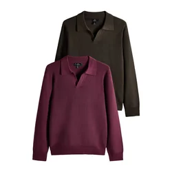 The Set Pulover temno rjava/bordo