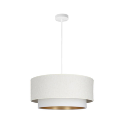 Luster na sajli NATIA 1xE27/60W/230V O 45 cm, beo