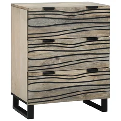 Kreveta s ladicama Bijelo 60 x 33.5 x 75 cm masivno drvo manga