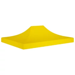 Krov za šator za zabave 4 x 3 m žuti 270 g/m2