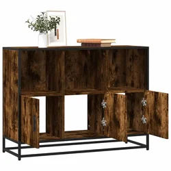 Komoda dimljeni hrast 100x35x76 cm konstruirano drvo