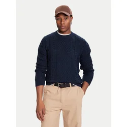 Tommy Jeans Pulover DM0DM22101 Mornarsko modra Regular Fit
