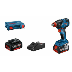 BOSCH Aku rotacioni udarni odvrtač GDX 18V-200 sa 2 x 4/0 Ah Li-ion / brzi punjač