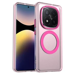 Hibridni ovitek Techsuit CandyCase MagSafe za Xiaomi Redmi Note 14 Pro Plus 5G - pink