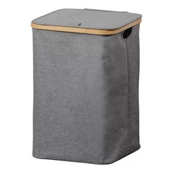 KESPER KSP19599 KORPA ZA PRLJAVI VEŠ SA BAMBUS OKVIROM SIVA 50CM