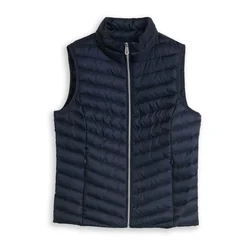 TOM TAILOR Brezrokavnik temno modra