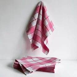 Kuhinjska krpa 45x65cm - Waffel - Roze boja ( VLK000173-rozeboja )