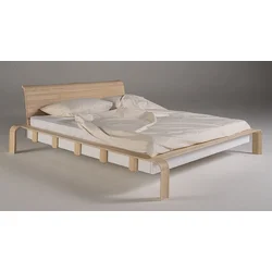 Casa Padrino Luxury Solid Wood Double Bed Natural - Various Sizes
