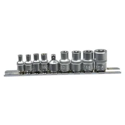 GEKO E5-16 vtičnica torx, 1/4, 3/8, 9 kosov na vodilo G10169