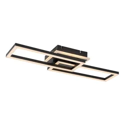 Rabalux Plafonjera Ramin, LED, Sa daljinskim, 30W, 3000-6500K, 60x22cm, Crna