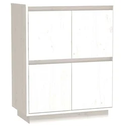 Komoda bijela 60 x 34 x 75 cm od masivne borovine