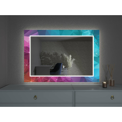 LED ogledalo z dekorjem D4
