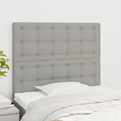 Uzglavlje svijetlosivo 90x5x118/128 cm tkanina