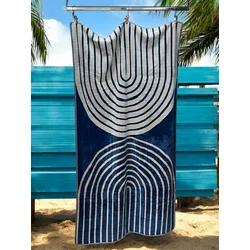 Viktorija Leskovac Peškir za plažu Deep Blue, 100% Pamuk, 100 x 170 cm
