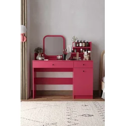 HANAH HOME Sto za šminkanje Harmony 2 Square Raspberry