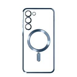 Silikonska futrola Magsafe SAMSUNG S25 Edge PLAVA