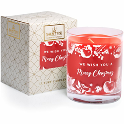 SANTINI Cosmetic Apple and Cinnamon dišeča sveča 270 g