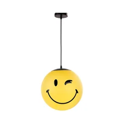 ONLI - Dečiji luster na sajli SMILEY 1xE27/15W/230V žuta