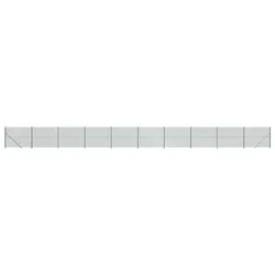 Vidaxl Mrežna ograja s prirobnico zelena 1,6x25 m