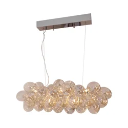 ByRydens 4200880-5503 - Luster na sajli GROSS BAR 8xG9/4W/230V zadimljena/braon