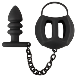 Black Velvets Kavez za testise sa analnom kupom