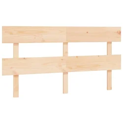 Vidaxl Posteljno vzglavje 154x3x81 cm trdna borovina