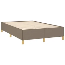Vidaxl Posteljni okvir brez vzmetnice taupe 120x190 cm blago