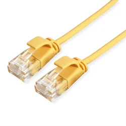 Secomp Roline UTP PatchCord Cat6A/Class EA LSOH CL SLIM yellow 0.3m