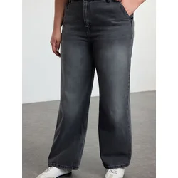 Trendyol Curve Ženske farmerke Tbbss24Cj00048, Antracit