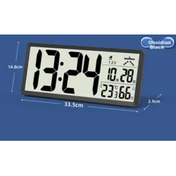 Timess Zidni sat, 30cm, Crni