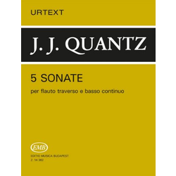 QUANTZ:5 SONATE FLUTE AND PIANO