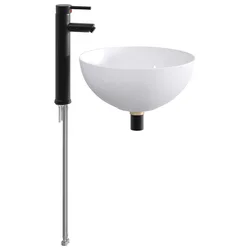 Umivaonik za kupaonicu Mat Crna 35,5 x 35,5 x 14,5 cm Metal