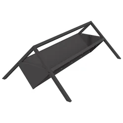 Hranilica za stoku Crna 111 x 76 x 38 cm Hladno valjani čelik
