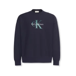 Calvin Klein Jeans Majica marine/meta/bela