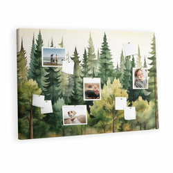 tulup.si Plošča iz plute Krajinski gozd 120x80 cm Lesene zatiči