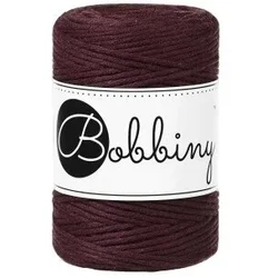 Bobbiny Macrame Cord 1,5 mm 100 m Burgundy Vrvica